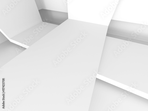 Abstract Architecture Concept. Design Element. White Background