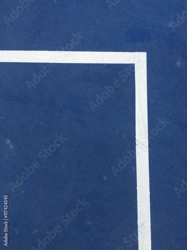 Blue floor texture with corner white line