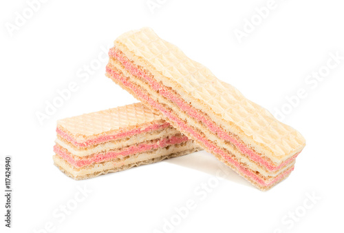 Waffles with strawberry