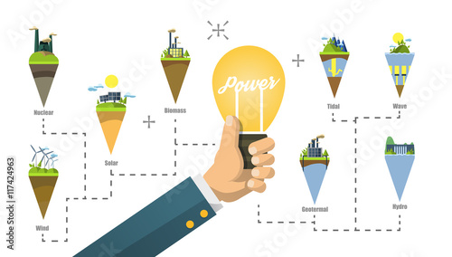 Power plant icon vector symbol set on black