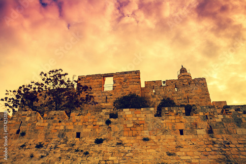 Fotografija Old city Jerusalem at sunset