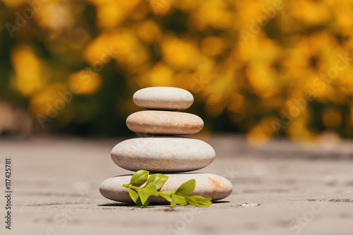 Photography balancing pebble zen stones outdoor