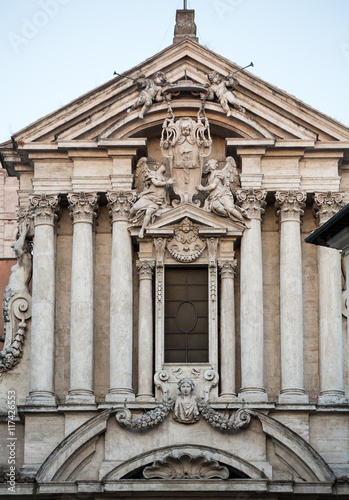  Saints Vincent and Anastasius at Trevi / Santi Vincenzo e Anastasio a Trevi / - Baroque church in Rome. Italy