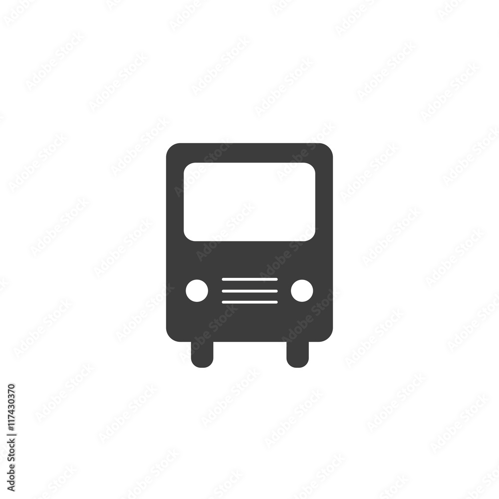 Bus icon. Bus Vector isolated on white background. Flat vector illustration in black. EPS 10 Bus icon. Bus Vector isolated on white background. Flat vector illustration in black. EPS 10