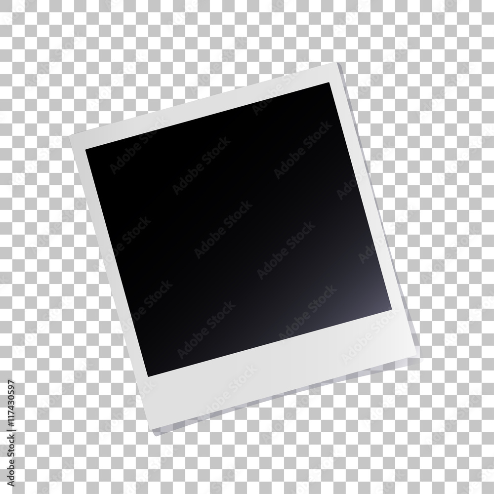 Photo frame retro, for your pictures and design album on background isolated with shadow, stylish vector illustration EPS10 Photo frame retro, for your pictures and design album on background isolated with shadow, stylish vector illustration EPS10
