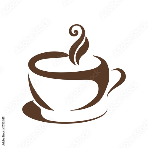 Coffee&tea logo symbol vector