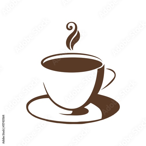 Coffee tea logo symbol vector