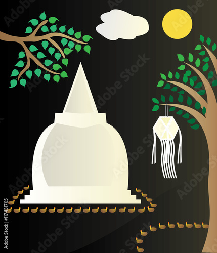 Illustration of Wesak Festival