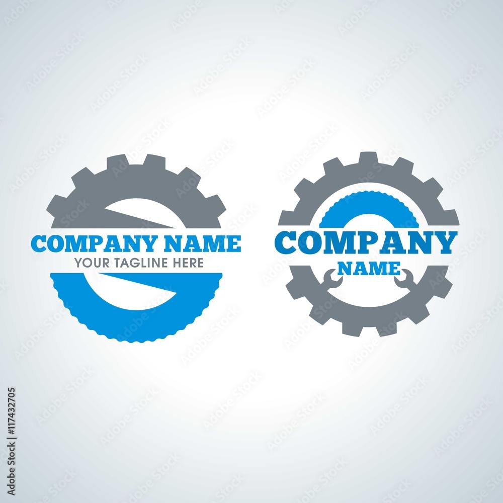 Fototapeta premium Gear logos