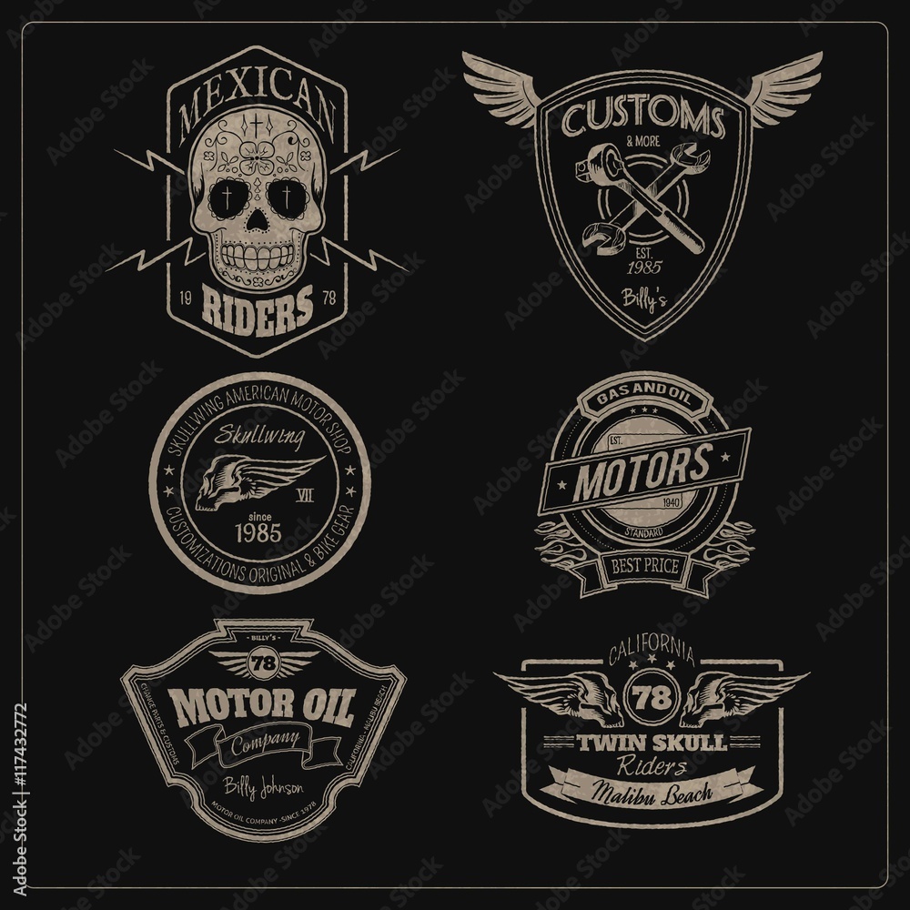Obraz premium Motors badges