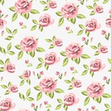 Retro roses pattern