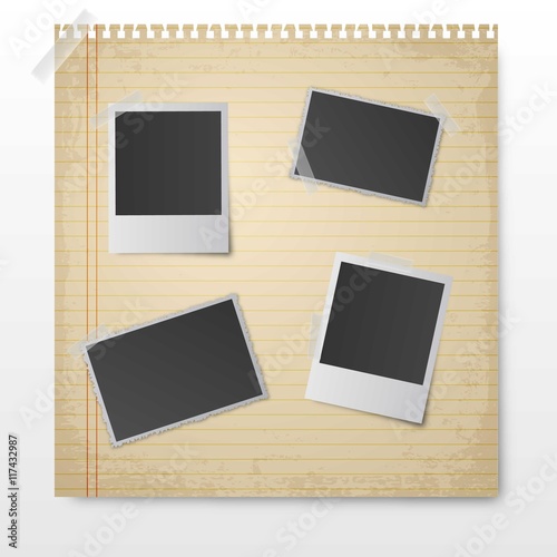 Blank photography frames