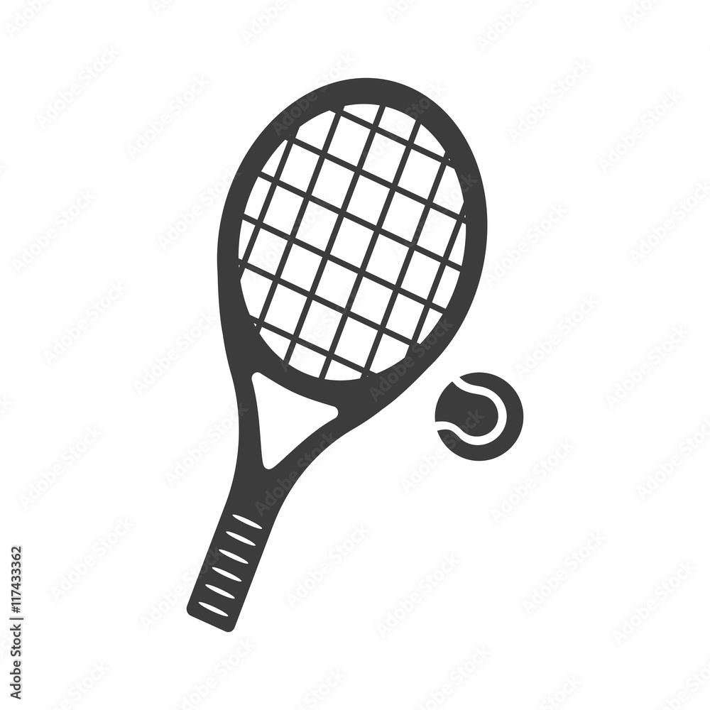 Tennis icon. Tennis Vector isolated on white background. Flat vector ...