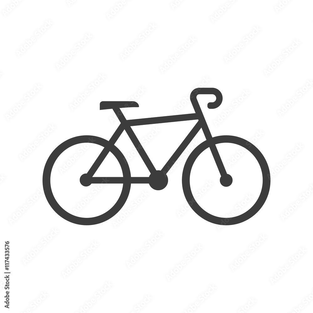 Bike icon. Bike Vector isolated on white background. Flat vector illustration in black. EPS 10 Bike icon. Bike Vector isolated on white background. Flat vector illustration in black. EPS 10