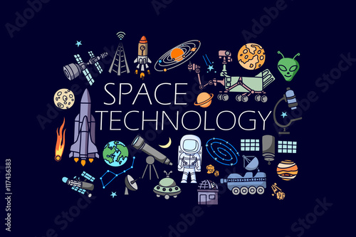 Science and space technology concept
