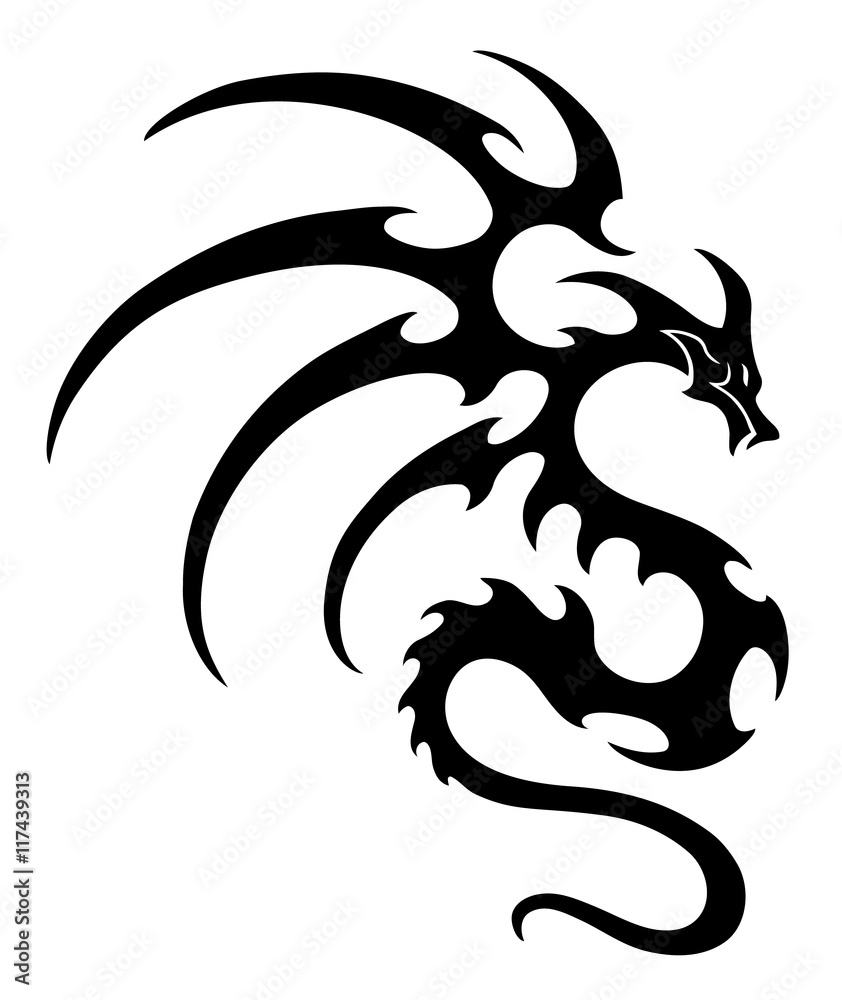 Dragon Tattoos Graphics Vector Art & Graphics