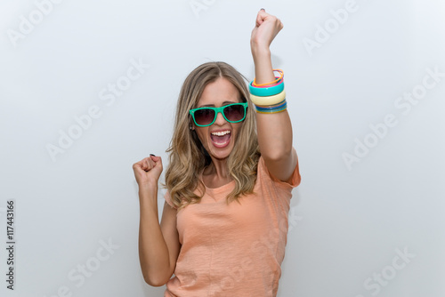 Party Girl with sunglasses