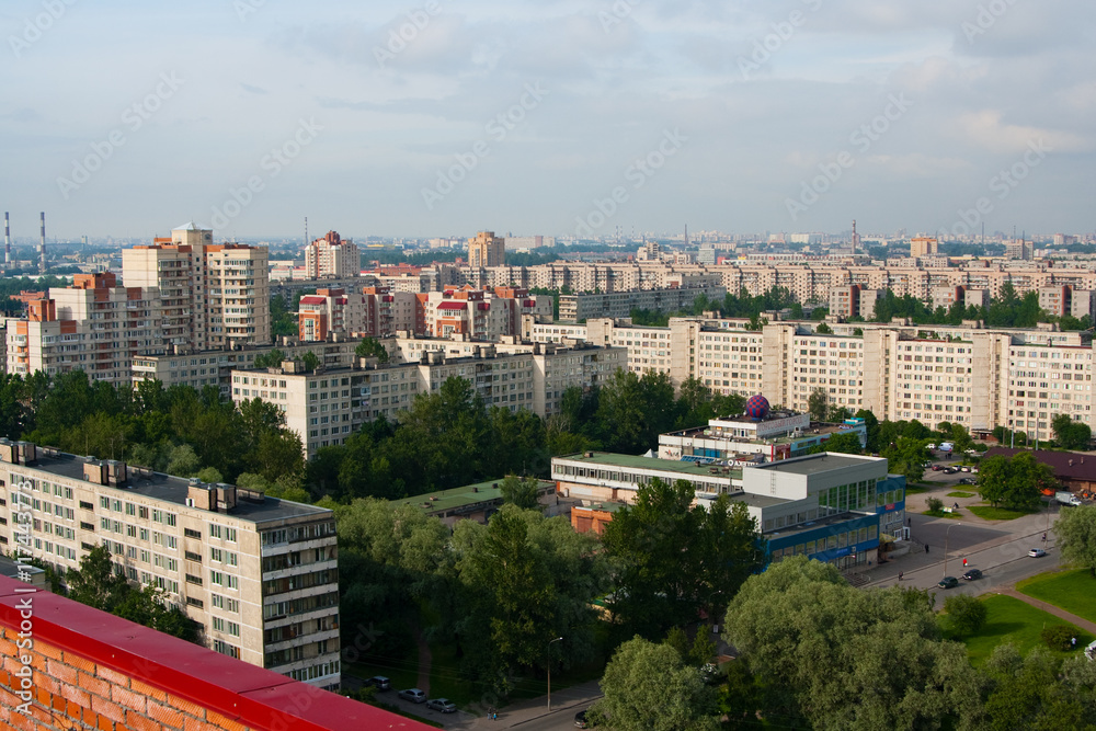 Saint Petersburg, view from the roof. Russia