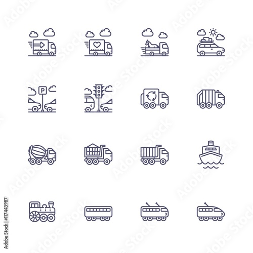 Transport icons