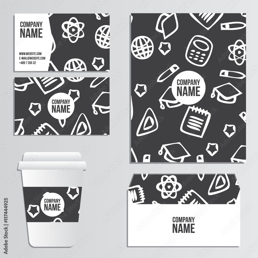 Envelopes, Cover Of Magazine, Coffee Cup with back to school pat