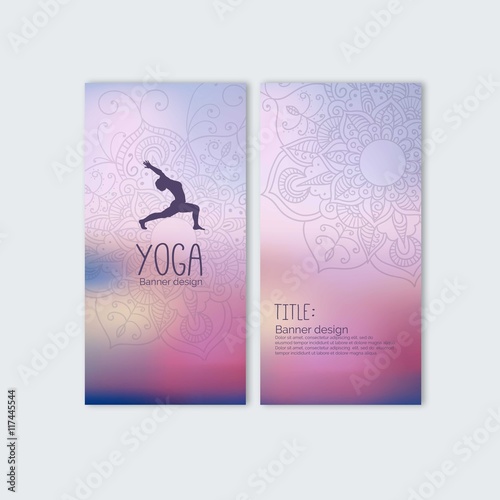 Colorful yoga banners © Freepik