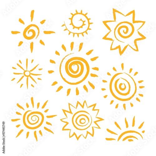 Abstract suns