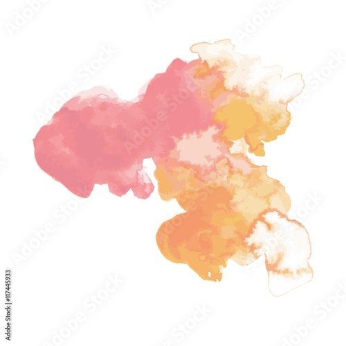 Abstract watercolor stain