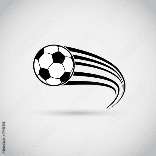 Soccer ball in motion