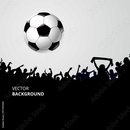 Football fans crowd