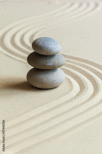 Photography Zen stone garden