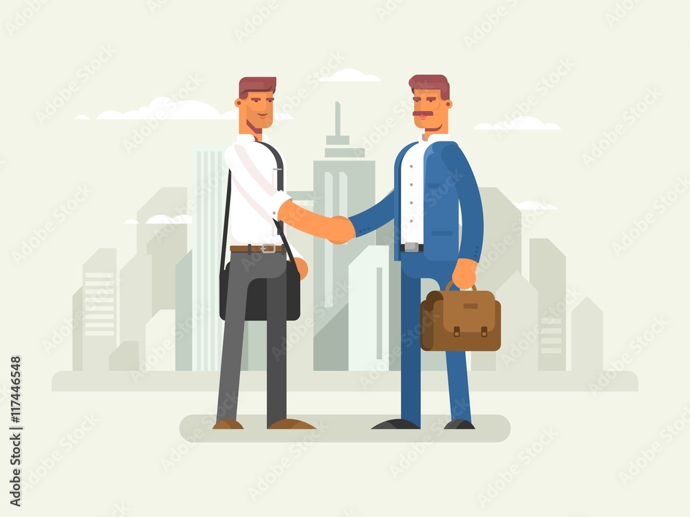 Business partners flat design Business partners flat design