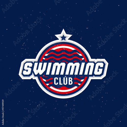swimming logo concept