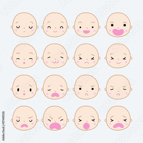 Sketchy baby faces