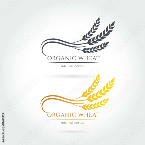 Organic wheat logos