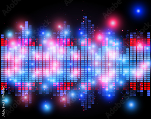 music equalizer vector
