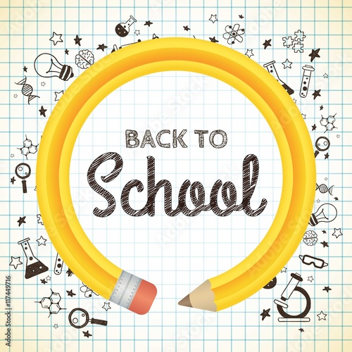 Back to school pencil