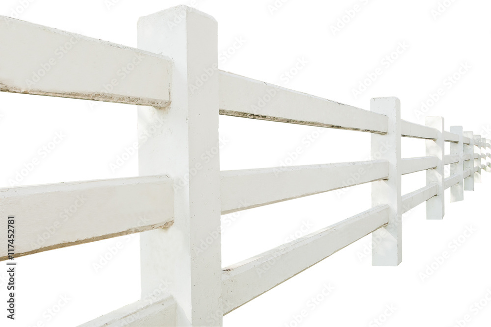 White Fences from garden isolate on white background. White Fences from garden isolate on white background.