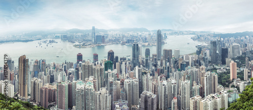 Panorama of central Hong Kong