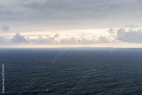 view to ocean at wild atlantic way in ireland
