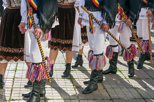 Dancers from Romania in traditional costume