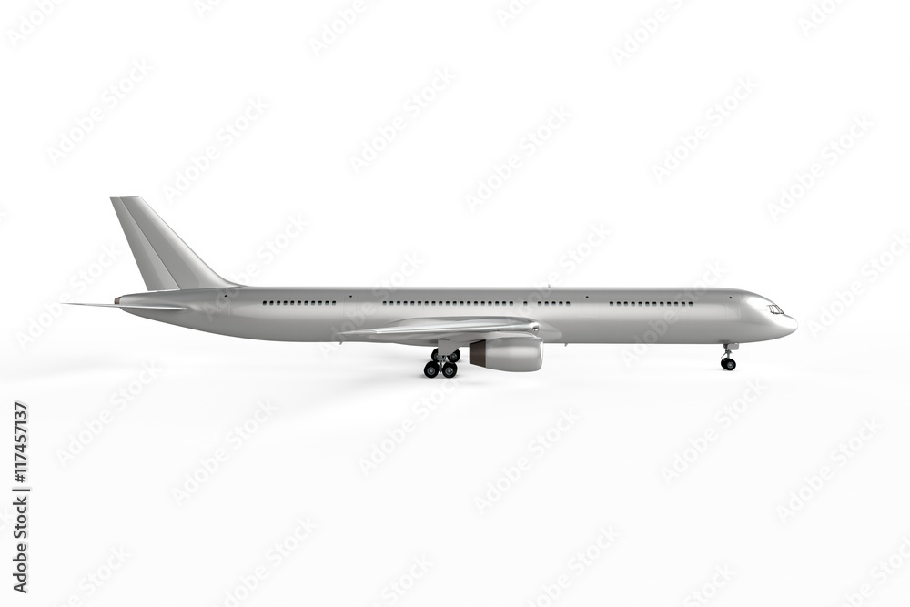 Blank Airplane Background - Mockup 3D illustration