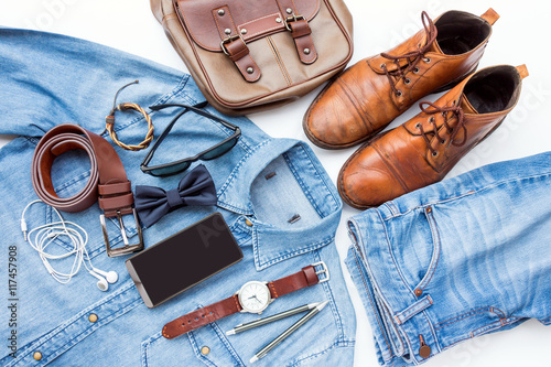 Men's casual outfits with accessories