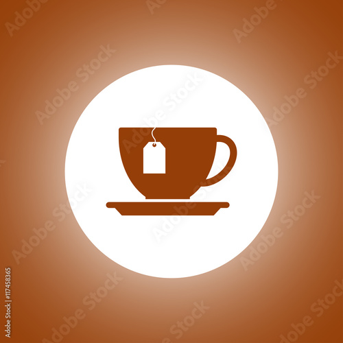 cup with tea bag icon