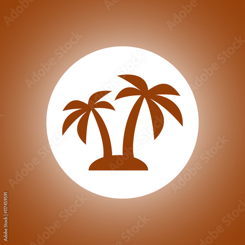 palm icon. Vector Eps 10