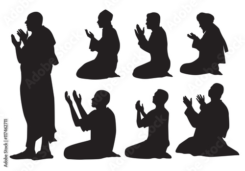 Muslim Pray Silhouette