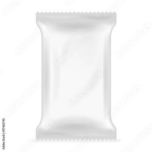 Realistic Flow Pack Isolated Icon Design Template Vector Illustration