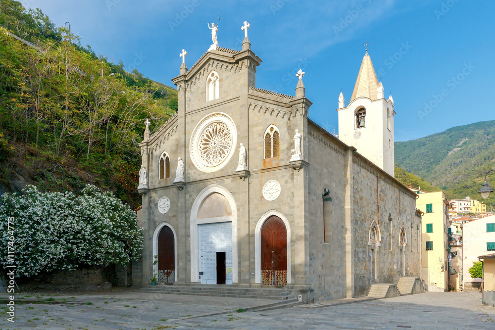 Old church in Riomaggiore.