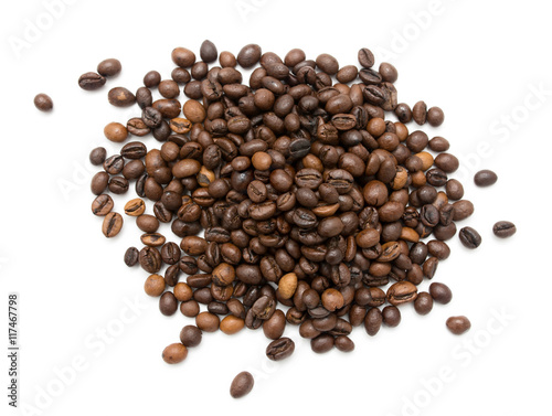 coffee beans on a white background