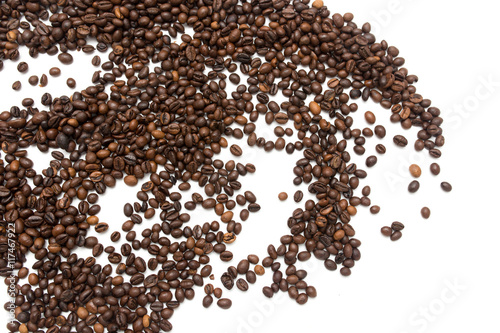 coffee beans on a white background