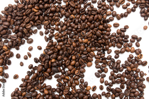 coffee beans on a white background